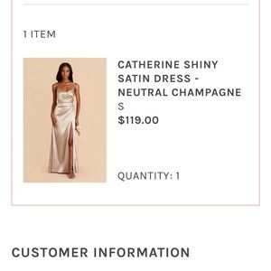 Size small neutral champagne bridesmaids dress!! Like new!